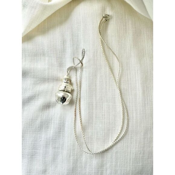 Snowman bell Christmas long necklace - Picture 1 of 2